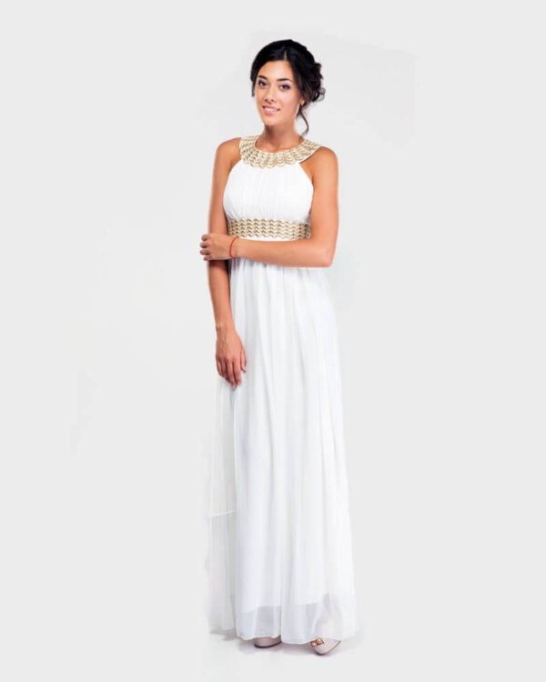 White Long Western Dress - Image 4