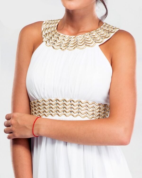 White Long Western Dress - Image 3